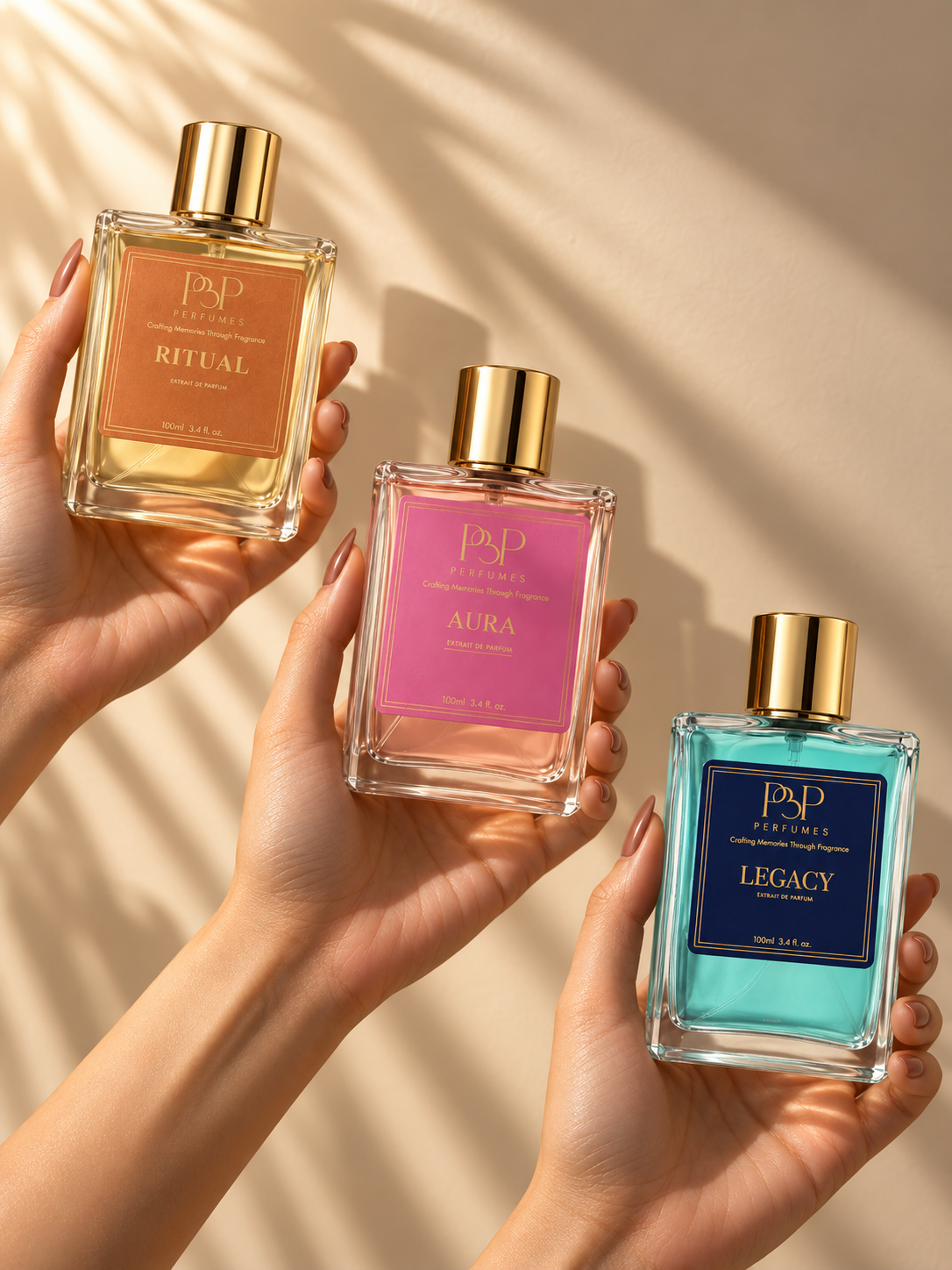 Trio Experience - Legacy, Aura & Ritual | 3 x 100 ML Extrait De Parfum