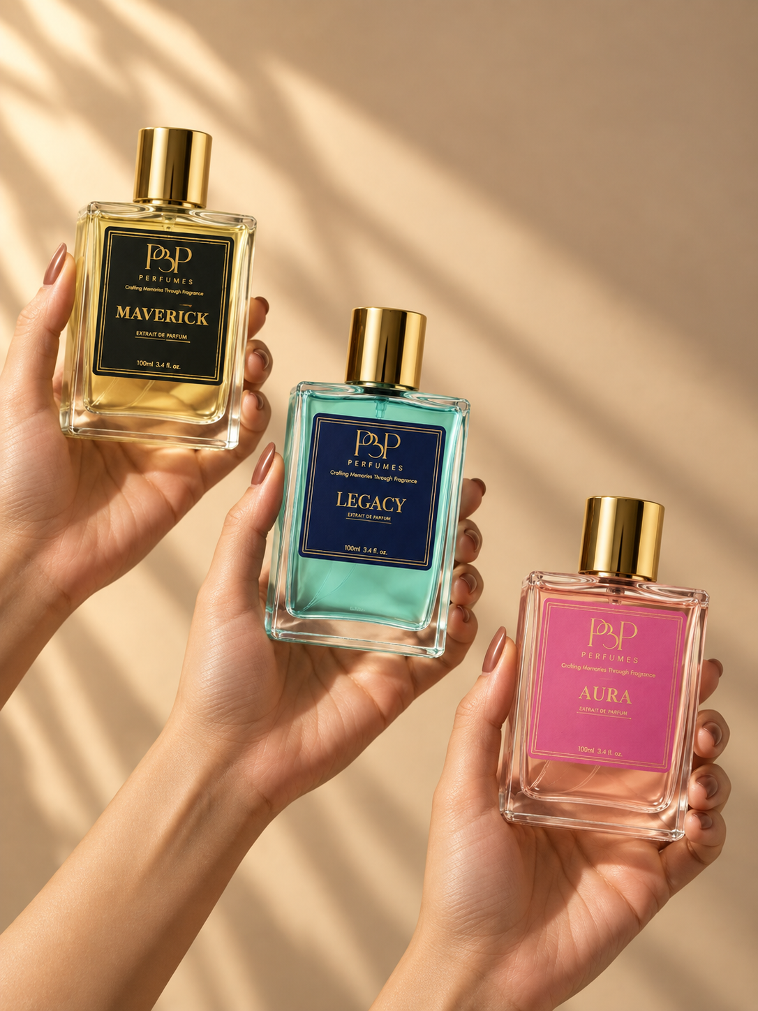 Trio Experience - Maverick, Legacy & Aura | 3 x 100 ML Extrait De Parfum