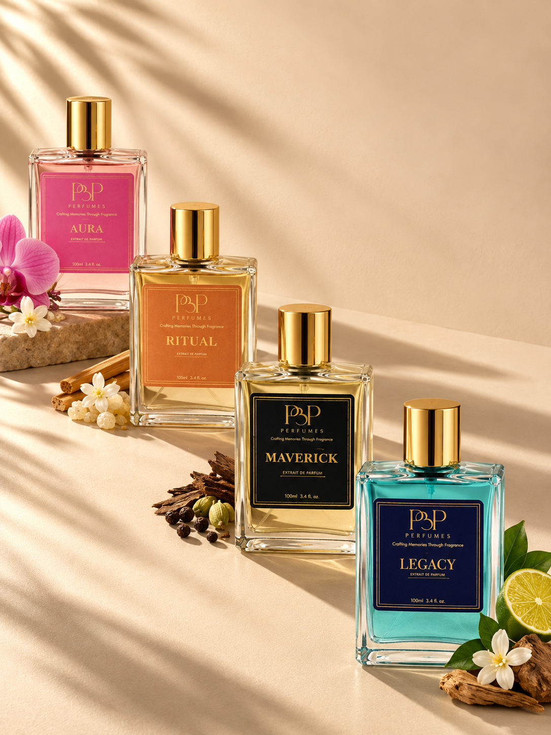 The Complete Collection - Maverick, Legacy, Aura & Ritual | 4 x 100 ML Extrait De Parfum